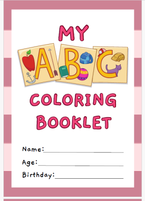 My "A B C" Colouring Book